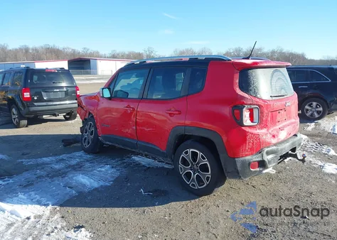 2016 Jeep Renegade Limited z USA, uszkodzony, nr VIN ZACCJBDT4GPD60628
